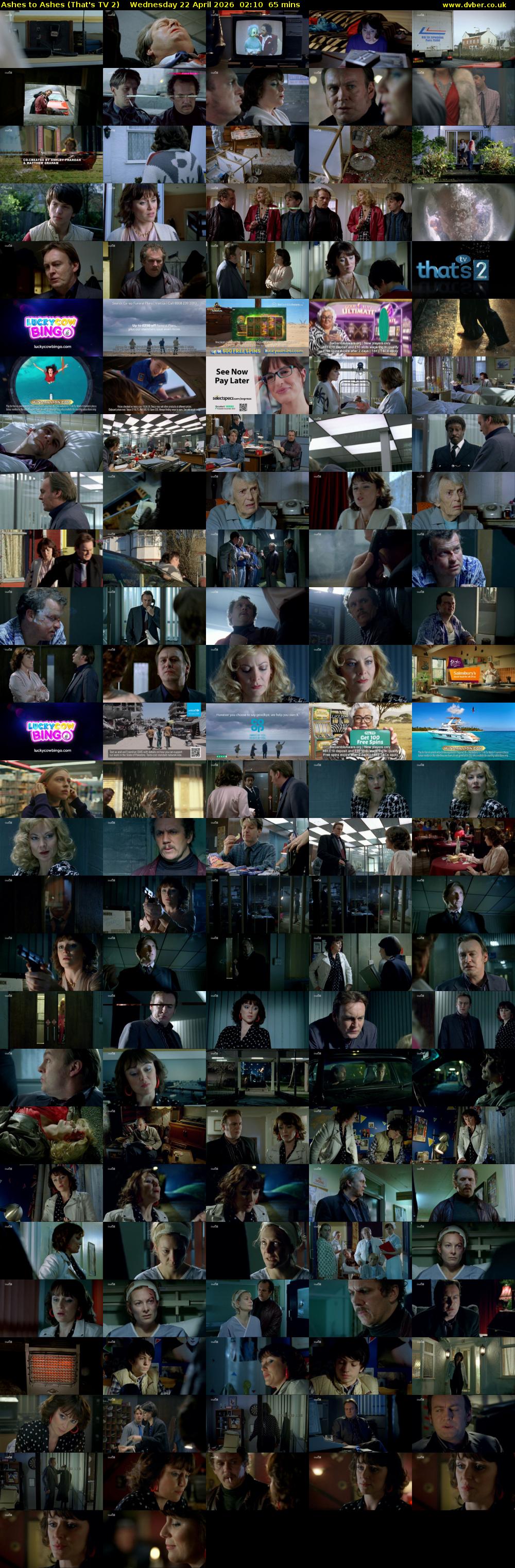 Ashes to Ashes (That's TV 2) Wednesday 22 April 2026 02:10 - 03:15