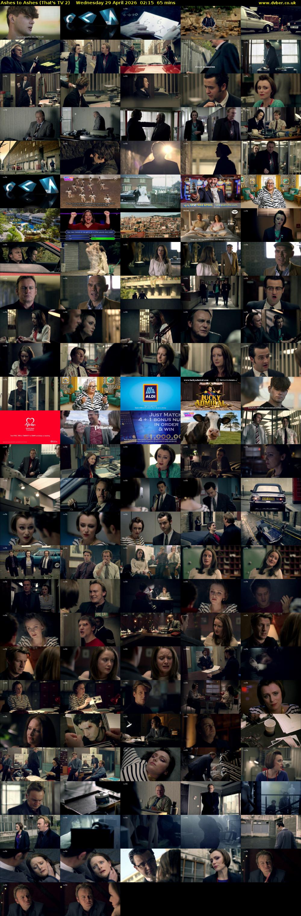 Ashes to Ashes (That's TV 2) Wednesday 29 April 2026 02:15 - 03:20