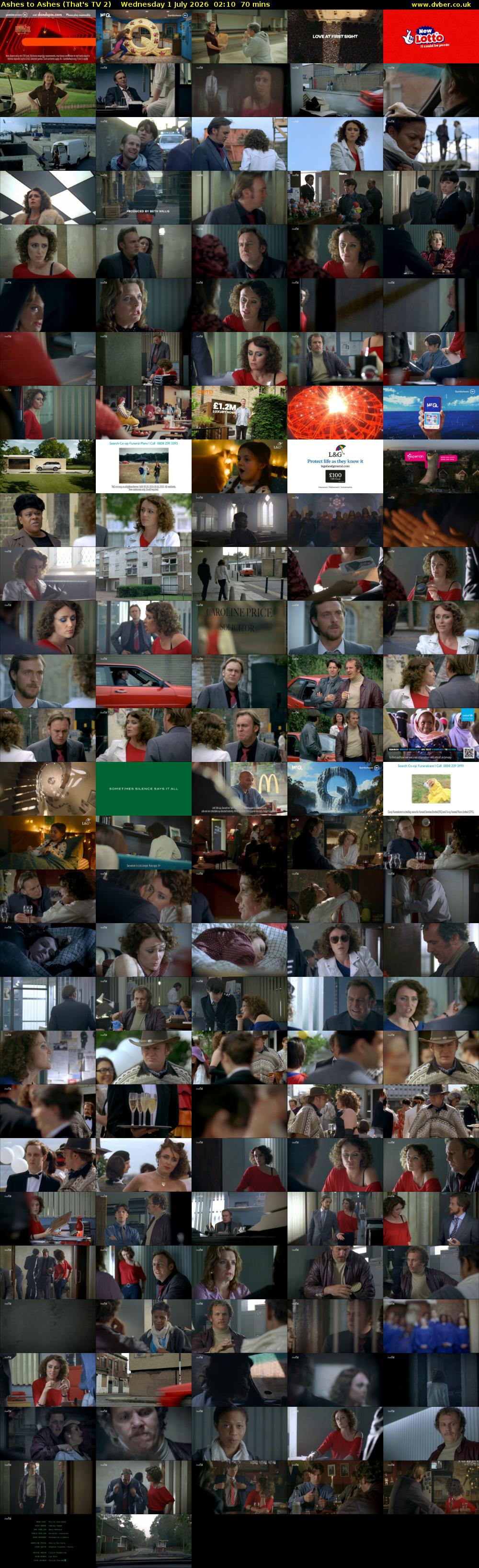 Ashes to Ashes (That's TV 2) Wednesday 1 July 2026 02:10 - 03:20