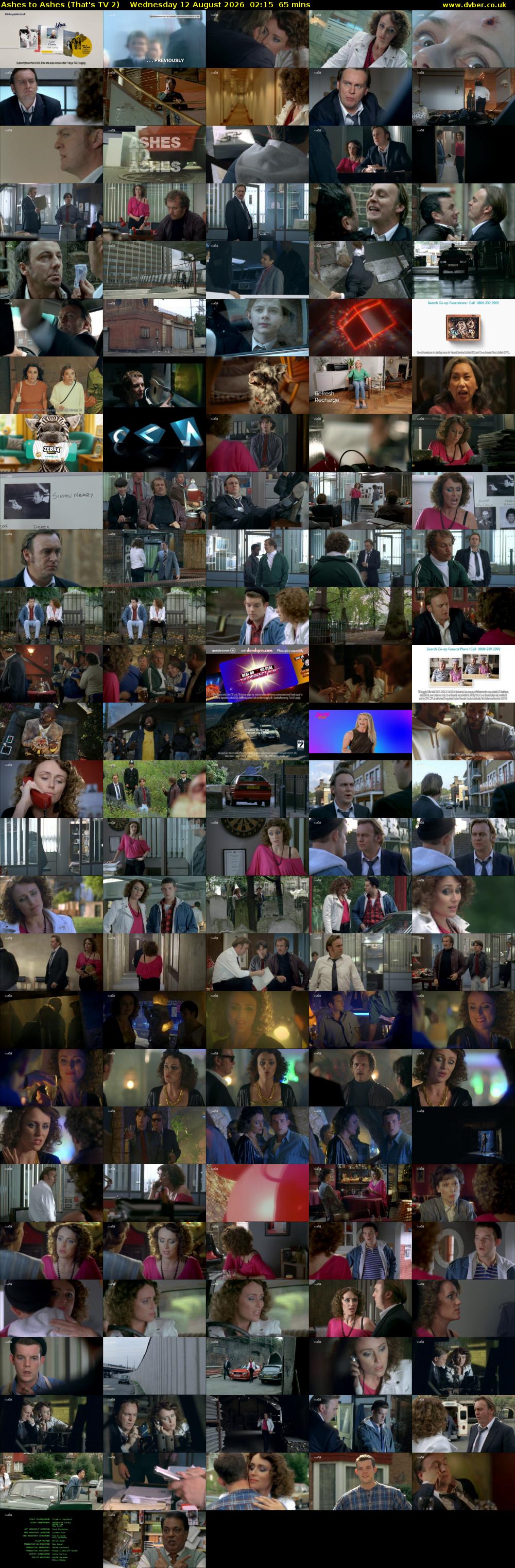 Ashes to Ashes (That's TV 2) Wednesday 12 August 2026 02:15 - 03:20