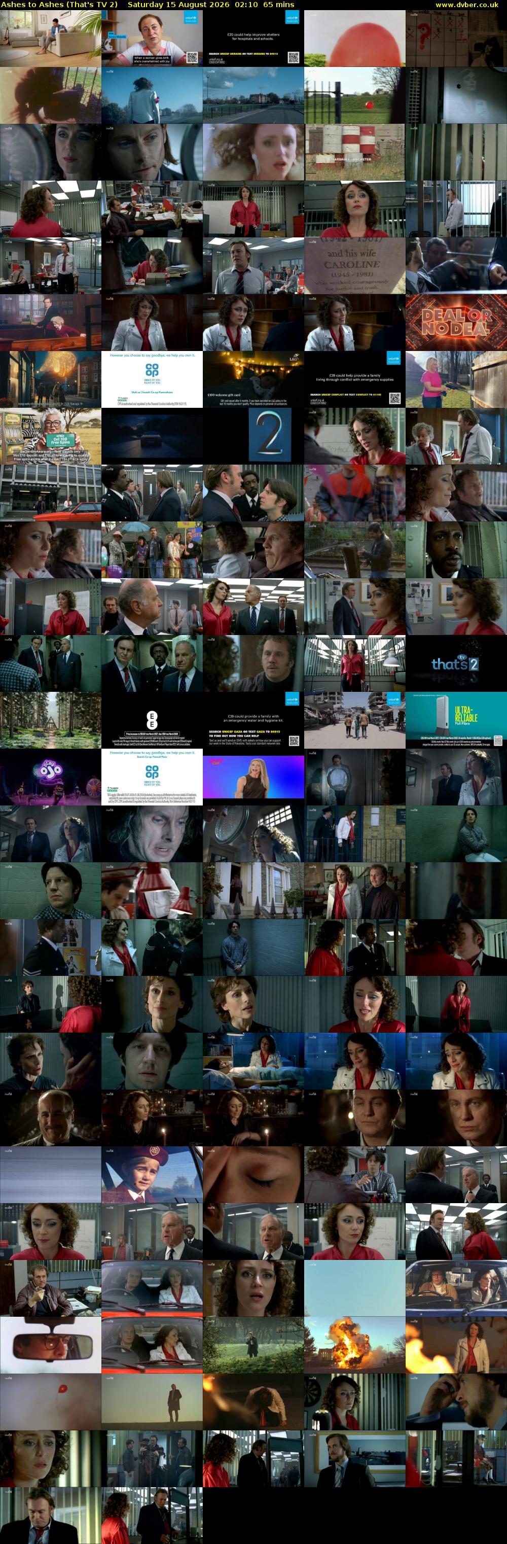 Ashes to Ashes (That's TV 2) Saturday 15 August 2026 02:10 - 03:15