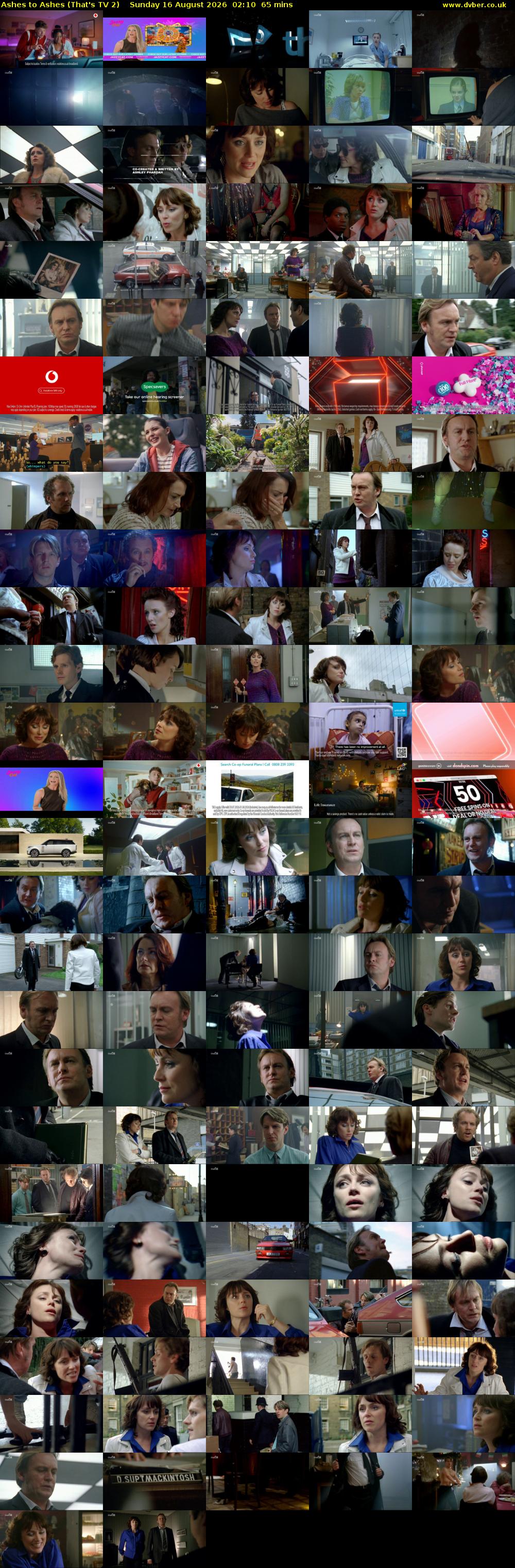 Ashes to Ashes (That's TV 2) Sunday 16 August 2026 02:10 - 03:15