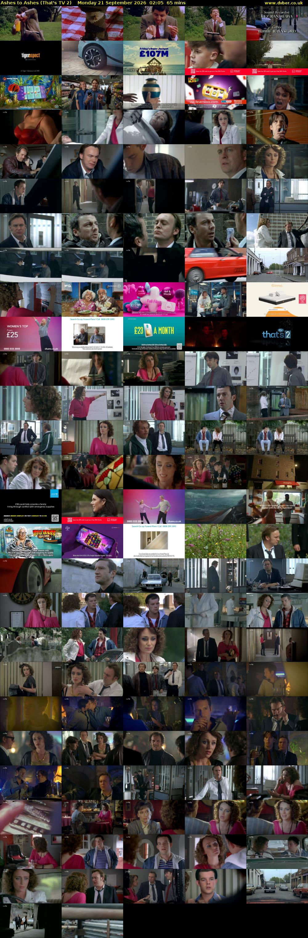 Ashes to Ashes (That's TV 2) Monday 21 September 2026 02:05 - 03:10