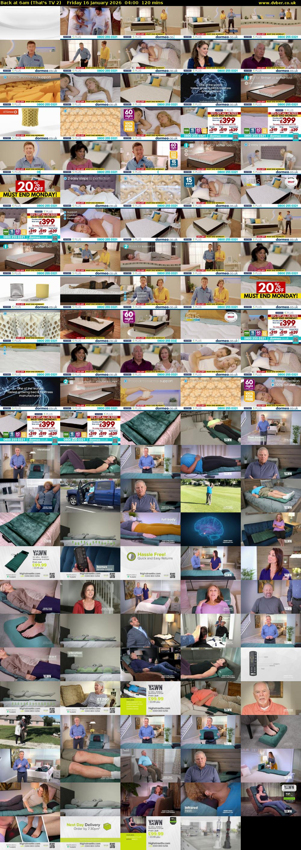 Back at 6am (That's TV 2) Friday 16 January 2026 04:00 - 06:00