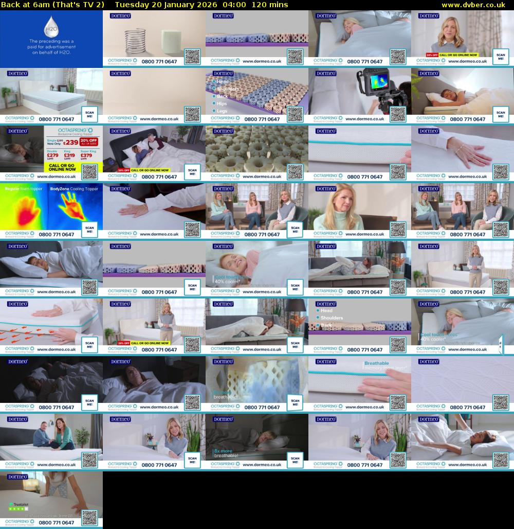 Back at 6am (That's TV 2) Tuesday 20 January 2026 04:00 - 06:00