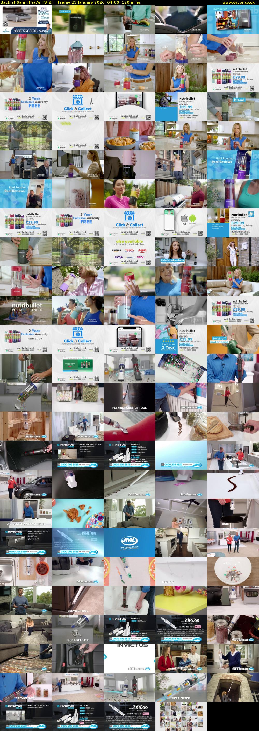 Back at 6am (That's TV 2) Friday 23 January 2026 04:00 - 06:00