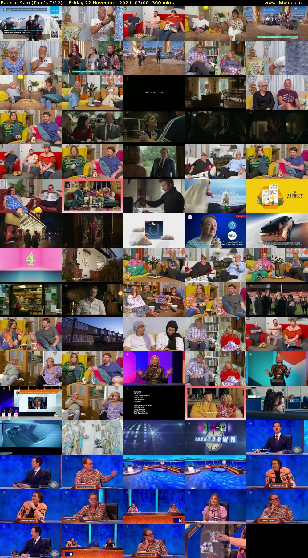 Back at 9am (That's TV 2) Friday 22 November 2024 03:00 - 09:00