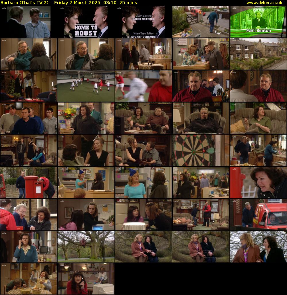 Barbara (That's TV 2) Friday 7 March 2025 03:10 - 03:35