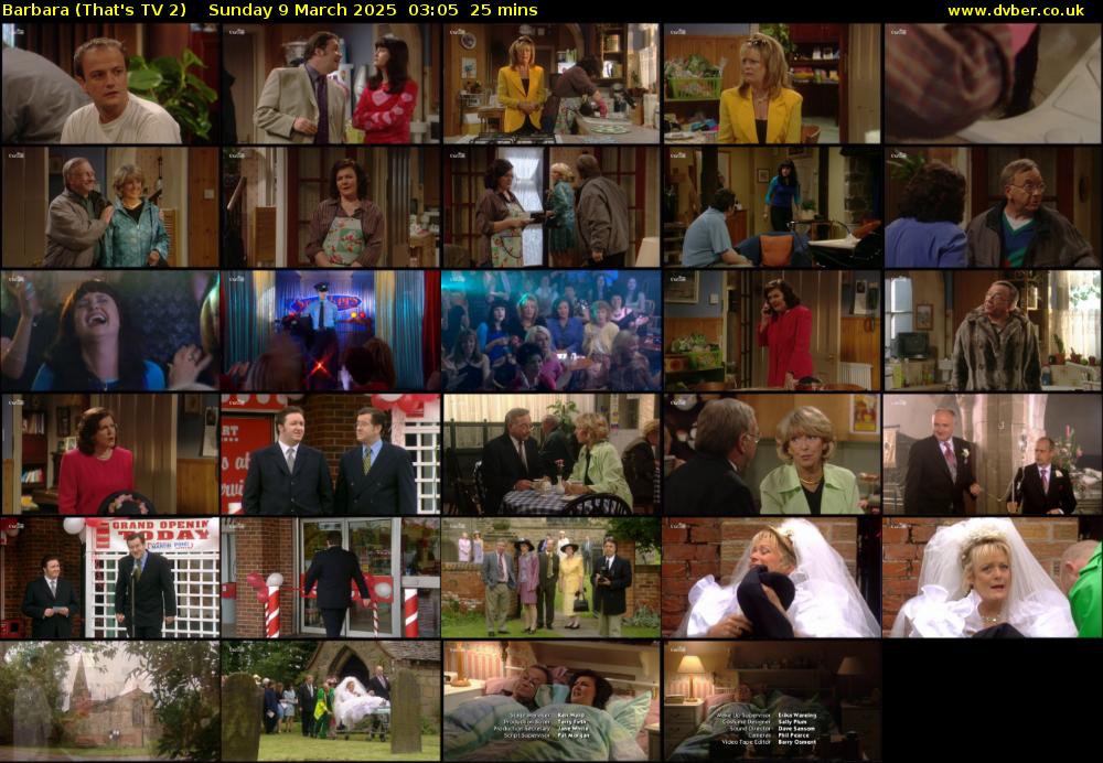 Barbara (That's TV 2) Sunday 9 March 2025 03:05 - 03:30