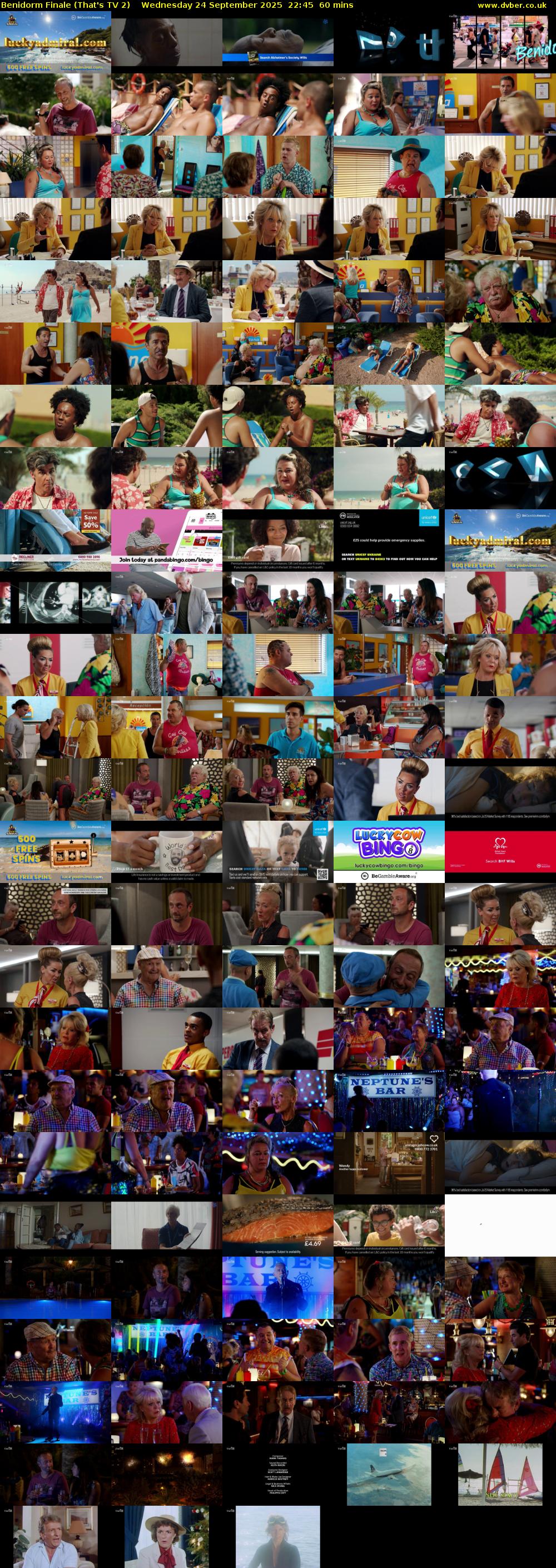 Benidorm Finale (That's TV 2) Wednesday 24 September 2025 22:45 - 23:45