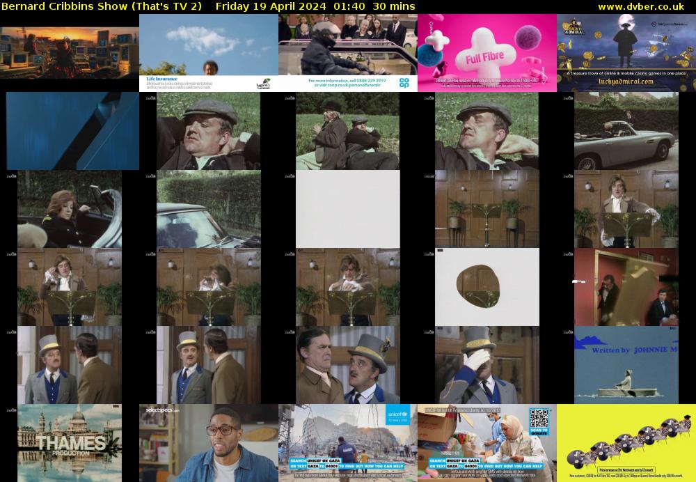 Bernard Cribbins Show (That's TV 2) Friday 19 April 2024 01:40 - 02:10