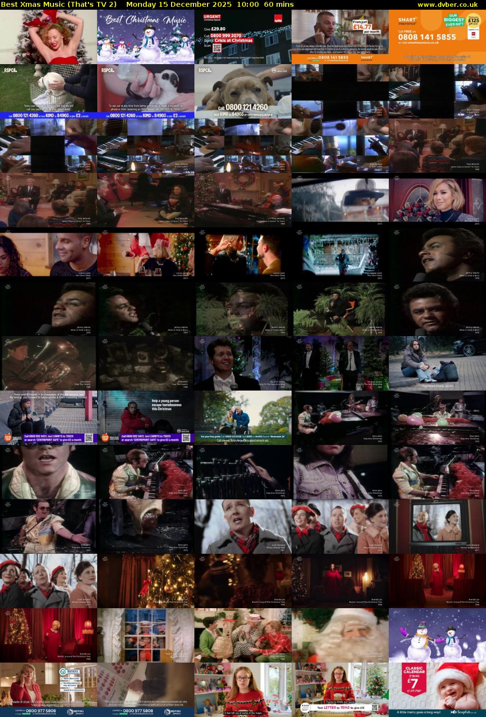 Best Xmas Music (That's TV 2) Monday 15 December 2025 10:00 - 11:00