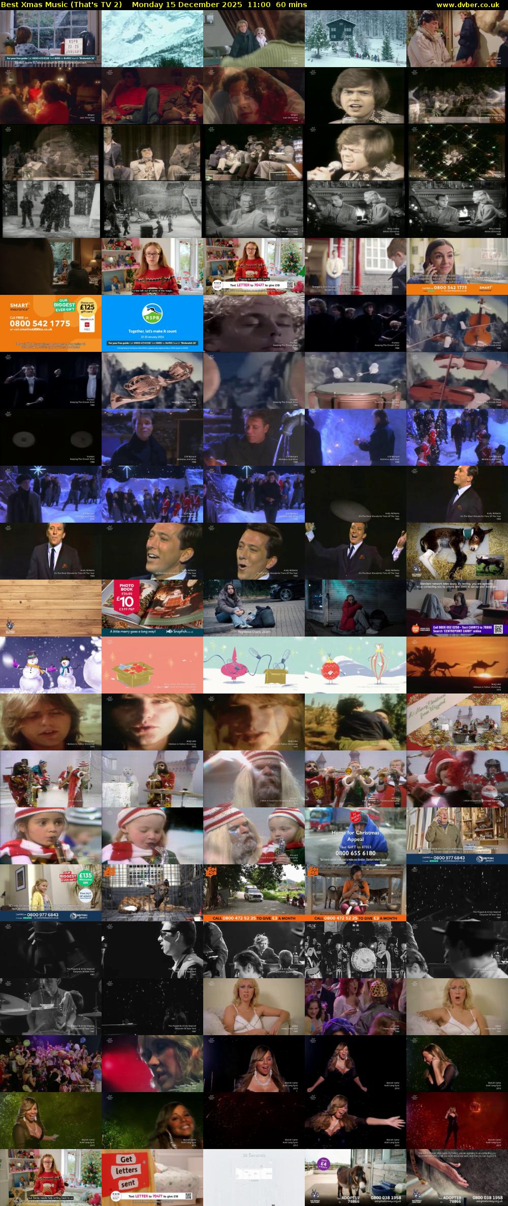 Best Xmas Music (That's TV 2) Monday 15 December 2025 11:00 - 12:00