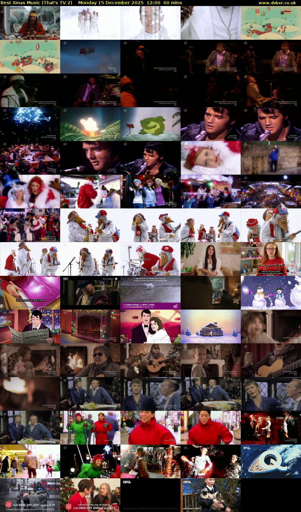 Best Xmas Music (That's TV 2) Monday 15 December 2025 12:00 - 13:00