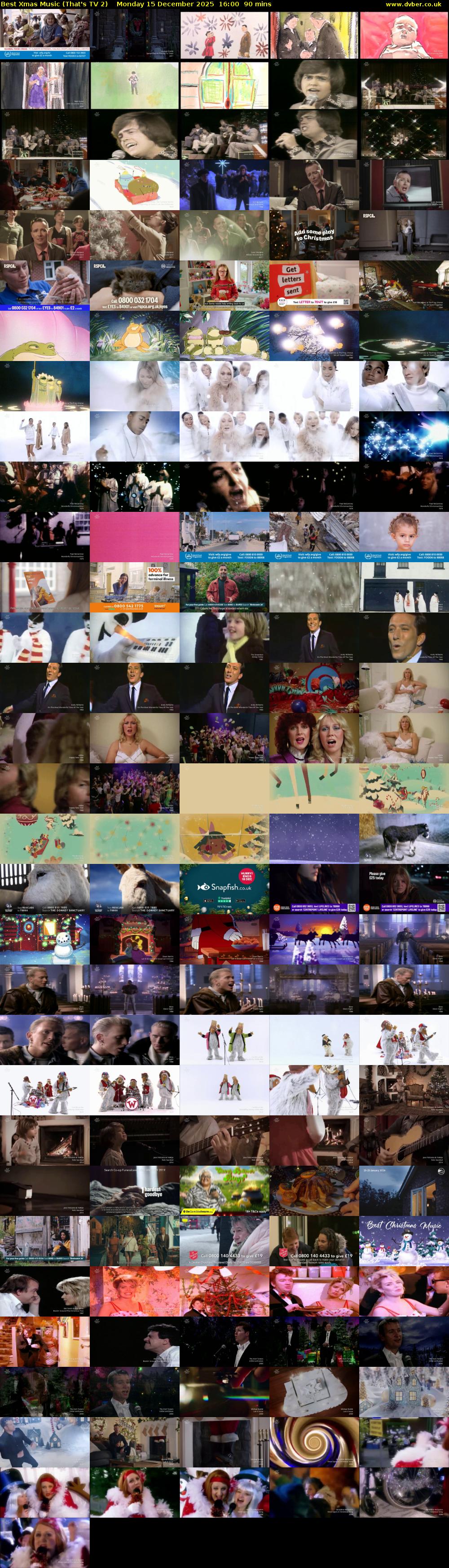 Best Xmas Music (That's TV 2) Monday 15 December 2025 16:00 - 17:30