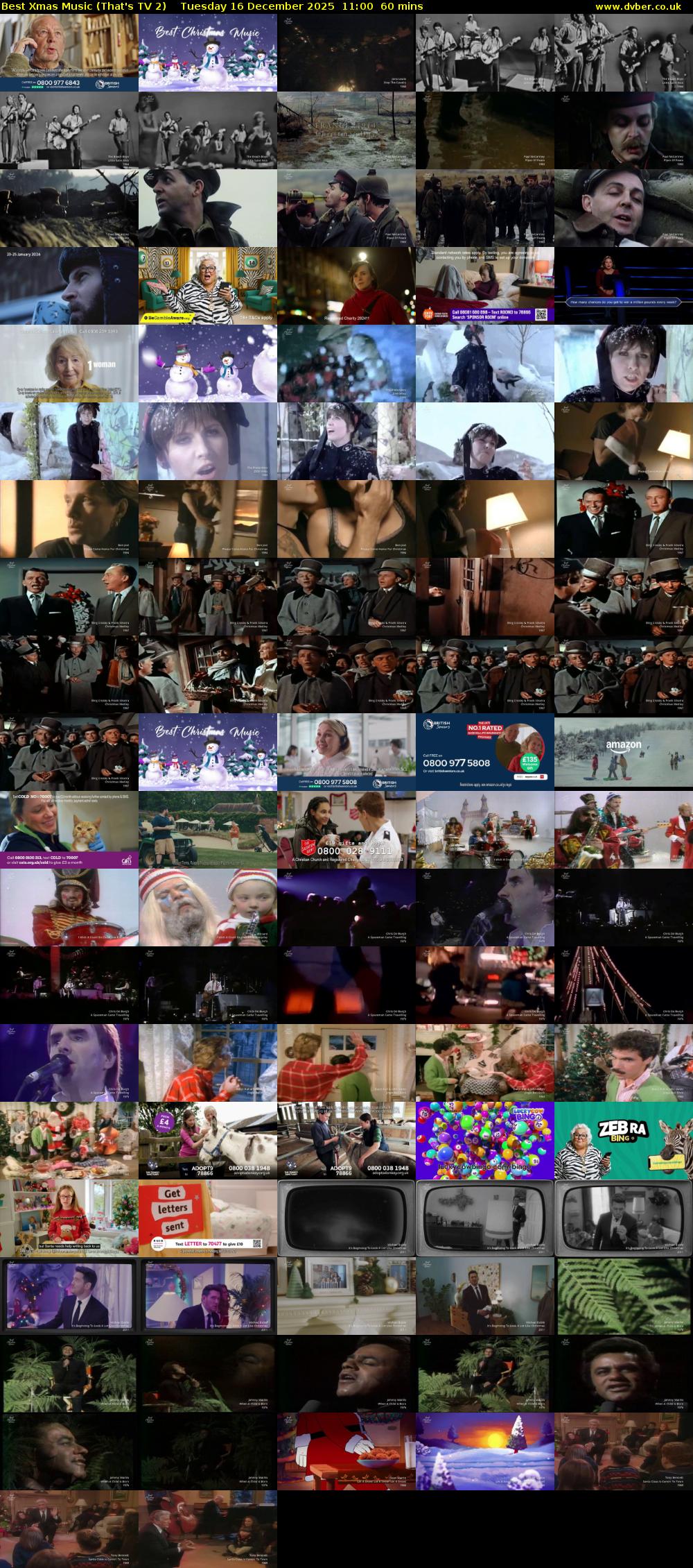 Best Xmas Music (That's TV 2) Tuesday 16 December 2025 11:00 - 12:00