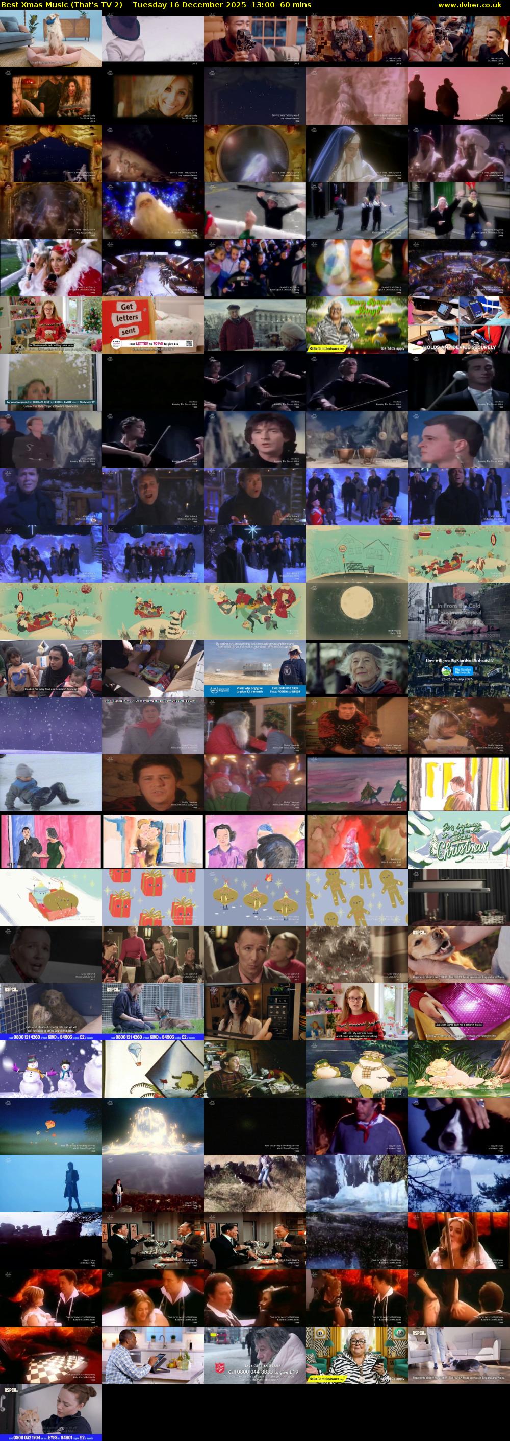 Best Xmas Music (That's TV 2) Tuesday 16 December 2025 13:00 - 14:00