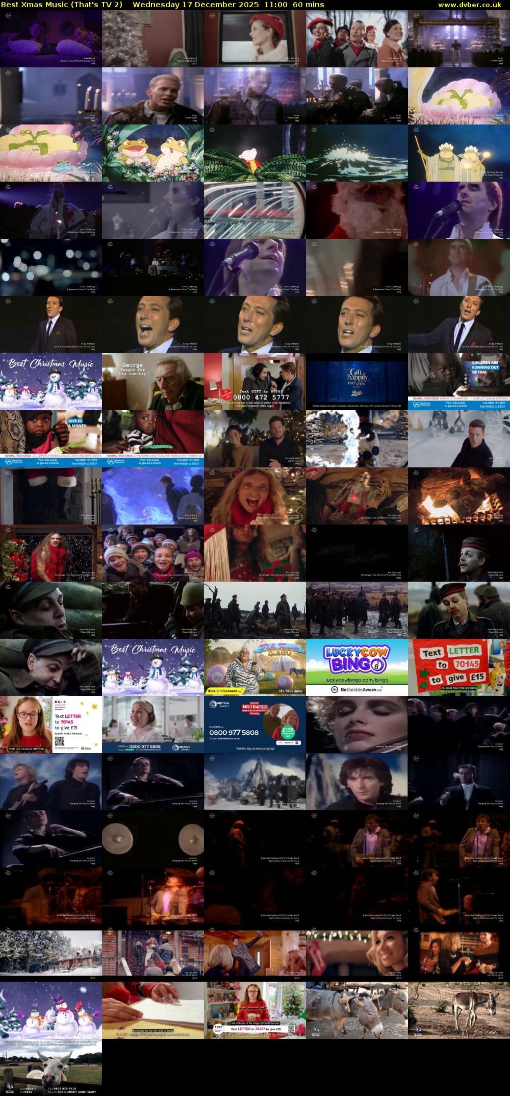 Best Xmas Music (That's TV 2) Wednesday 17 December 2025 11:00 - 12:00