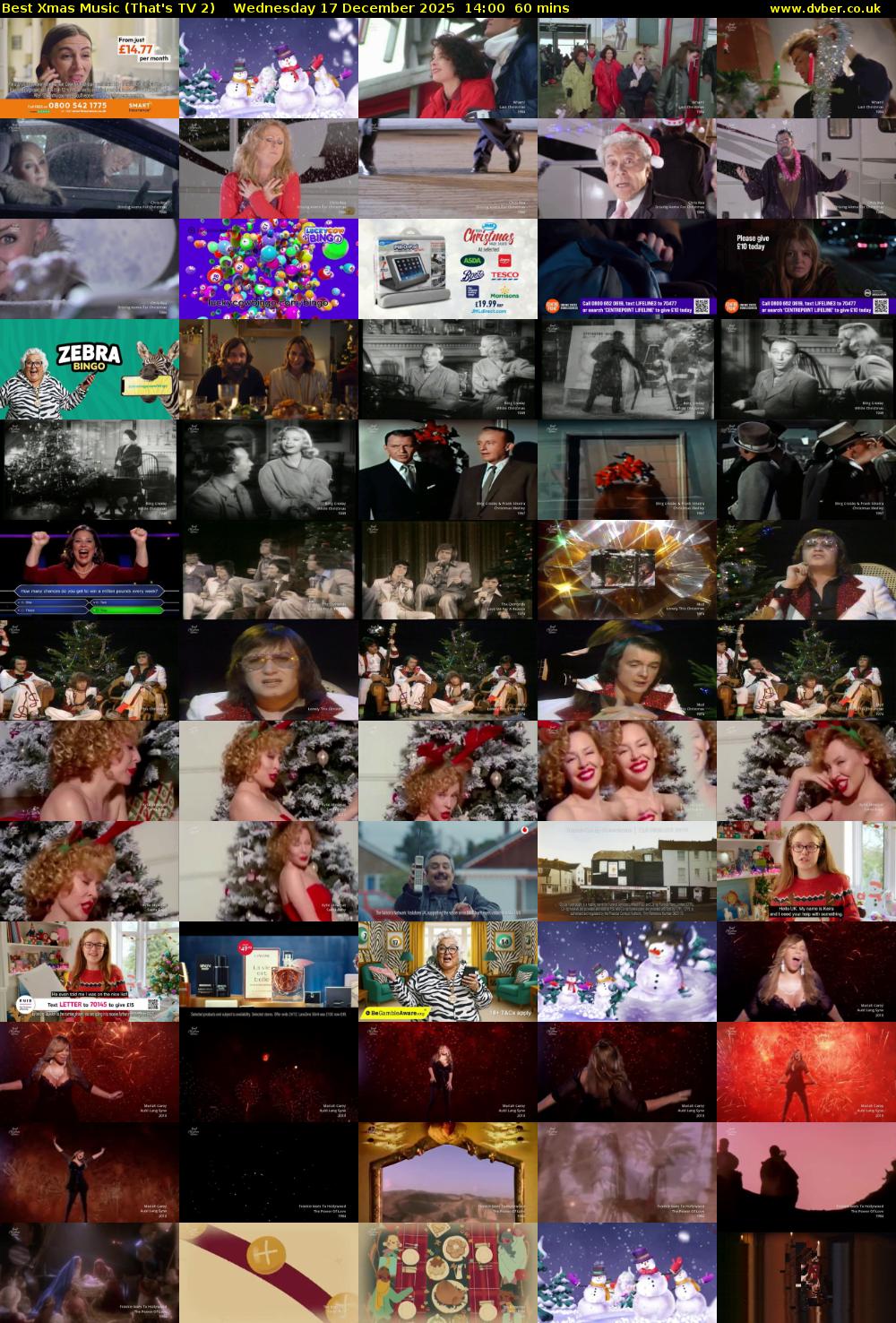 Best Xmas Music (That's TV 2) Wednesday 17 December 2025 14:00 - 15:00