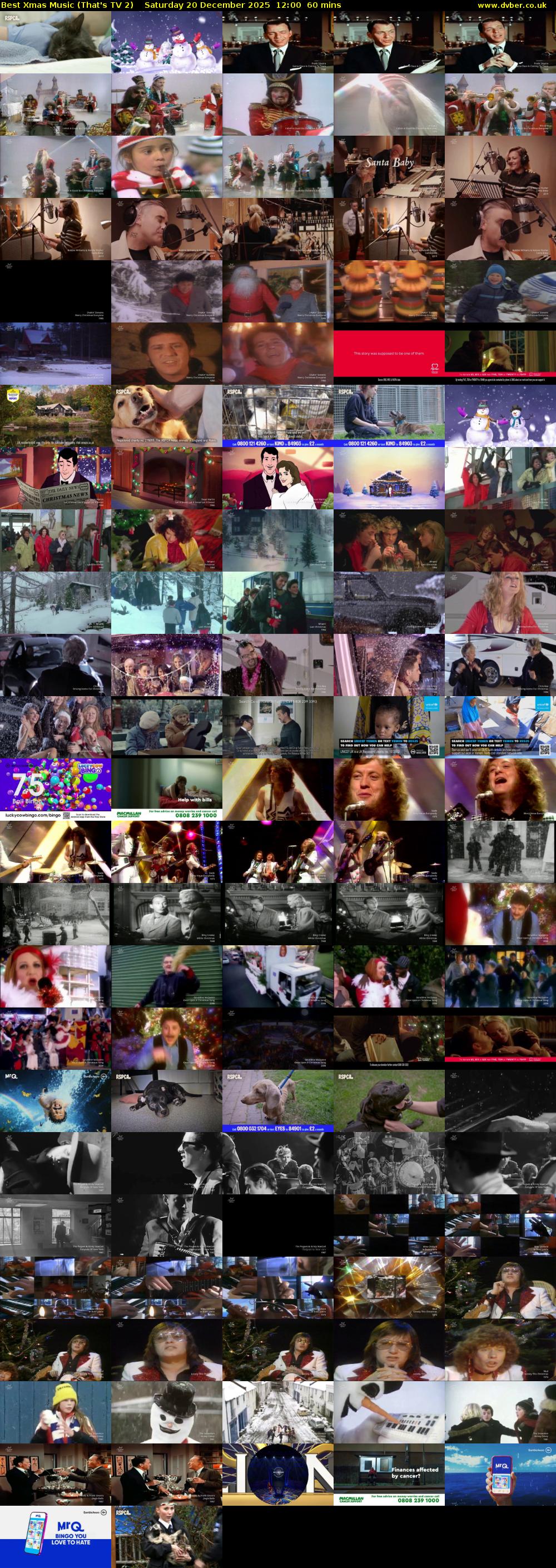 Best Xmas Music (That's TV 2) Saturday 20 December 2025 12:00 - 13:00