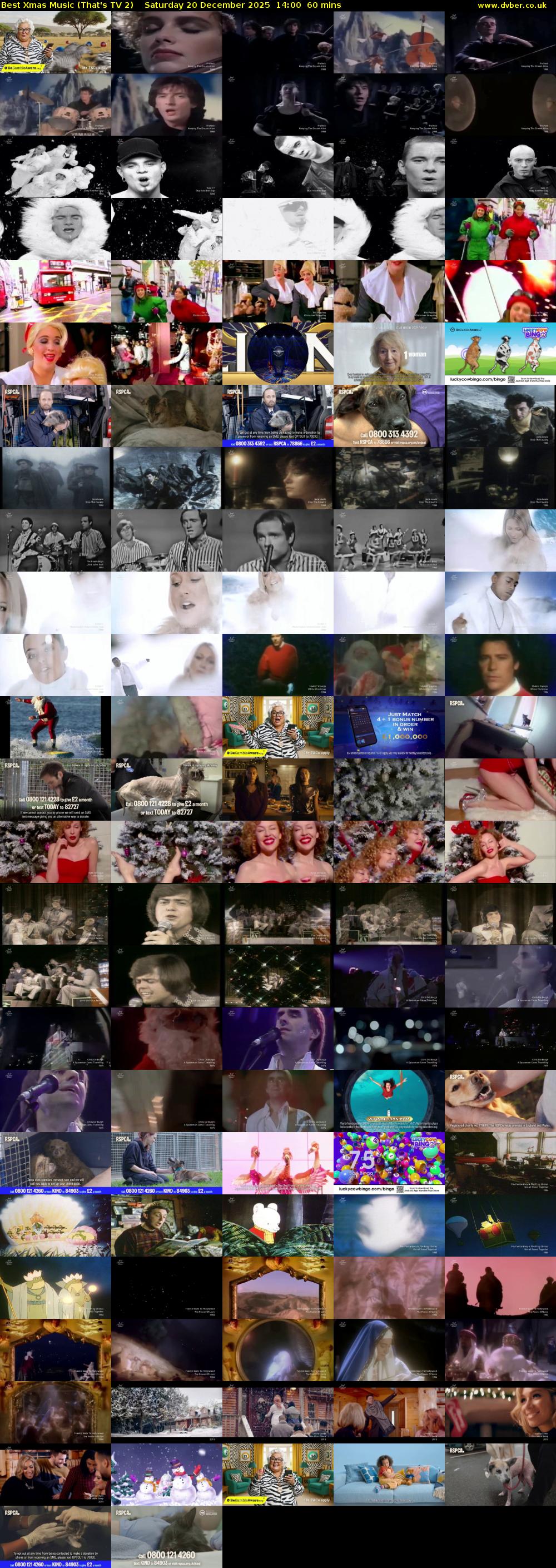 Best Xmas Music (That's TV 2) Saturday 20 December 2025 14:00 - 15:00