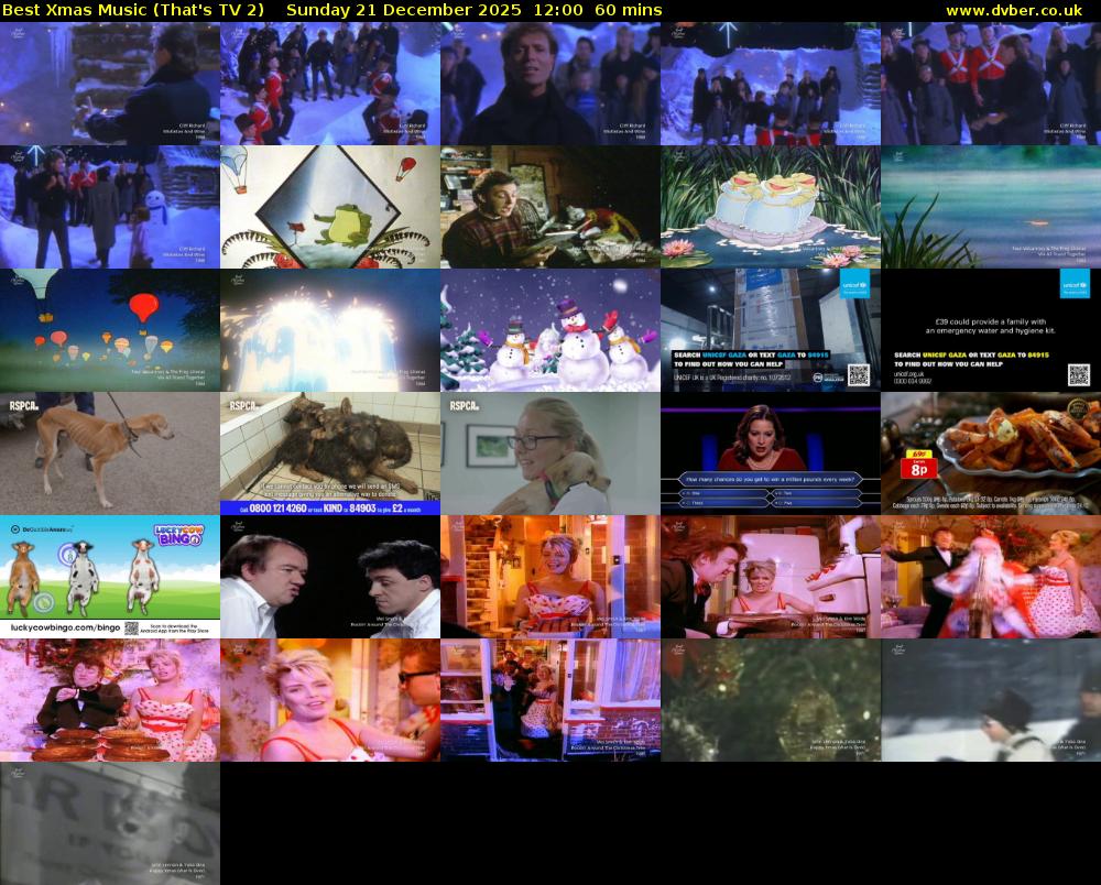 Best Xmas Music (That's TV 2) Sunday 21 December 2025 12:00 - 13:00