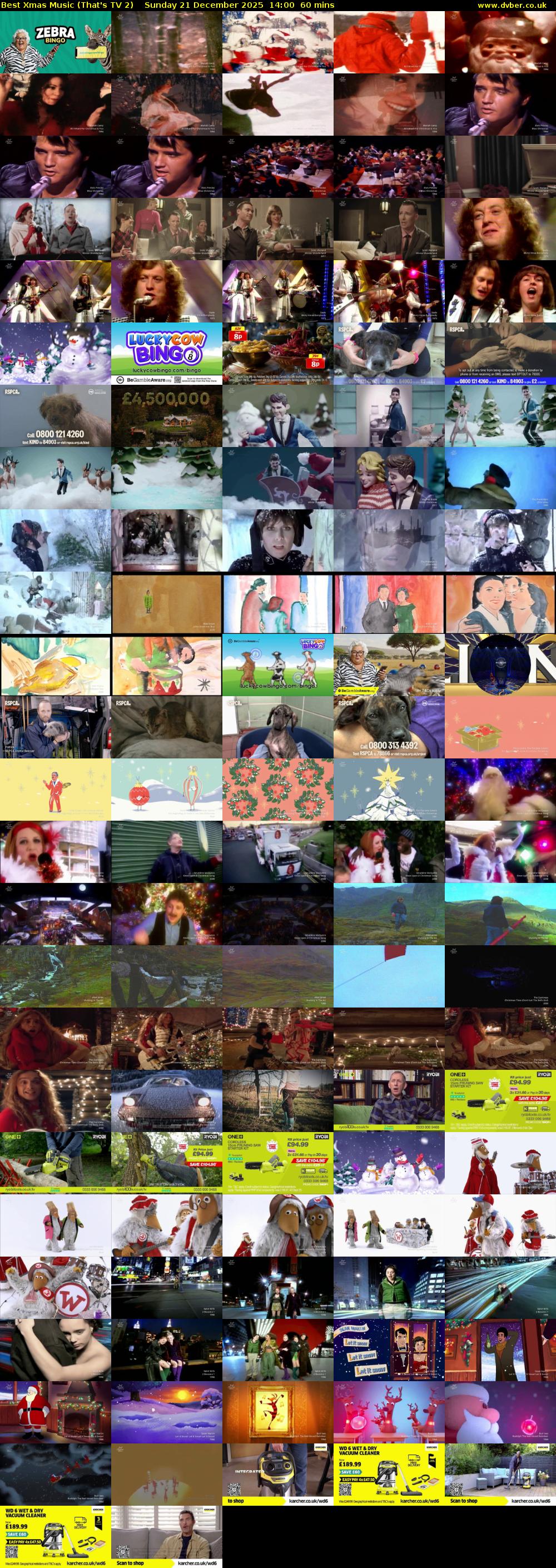 Best Xmas Music (That's TV 2) Sunday 21 December 2025 14:00 - 15:00