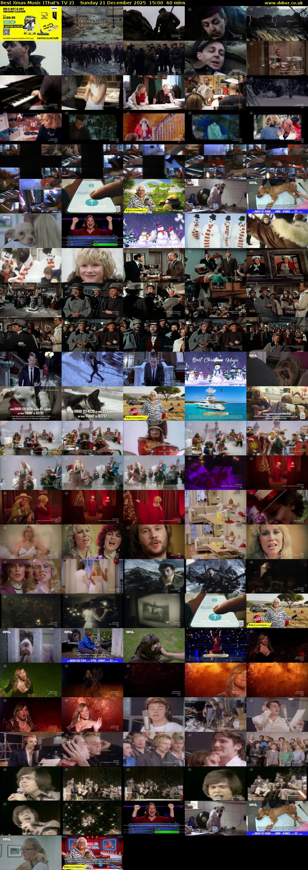 Best Xmas Music (That's TV 2) Sunday 21 December 2025 15:00 - 16:00