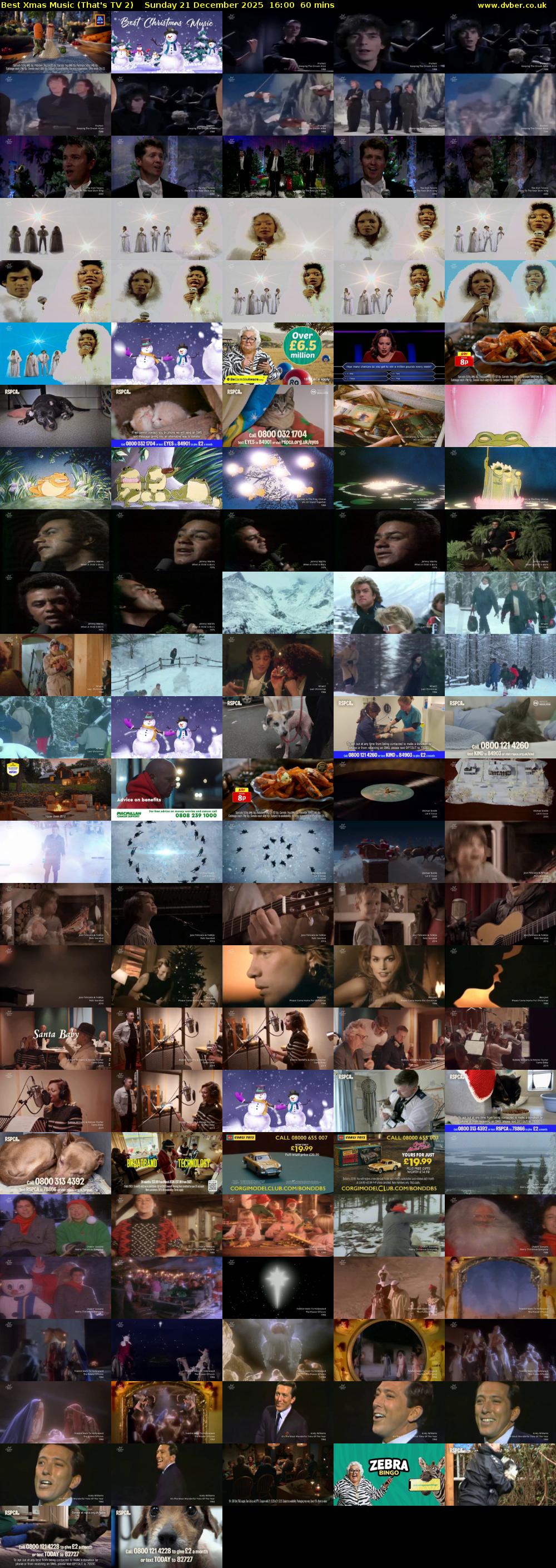 Best Xmas Music (That's TV 2) Sunday 21 December 2025 16:00 - 17:00