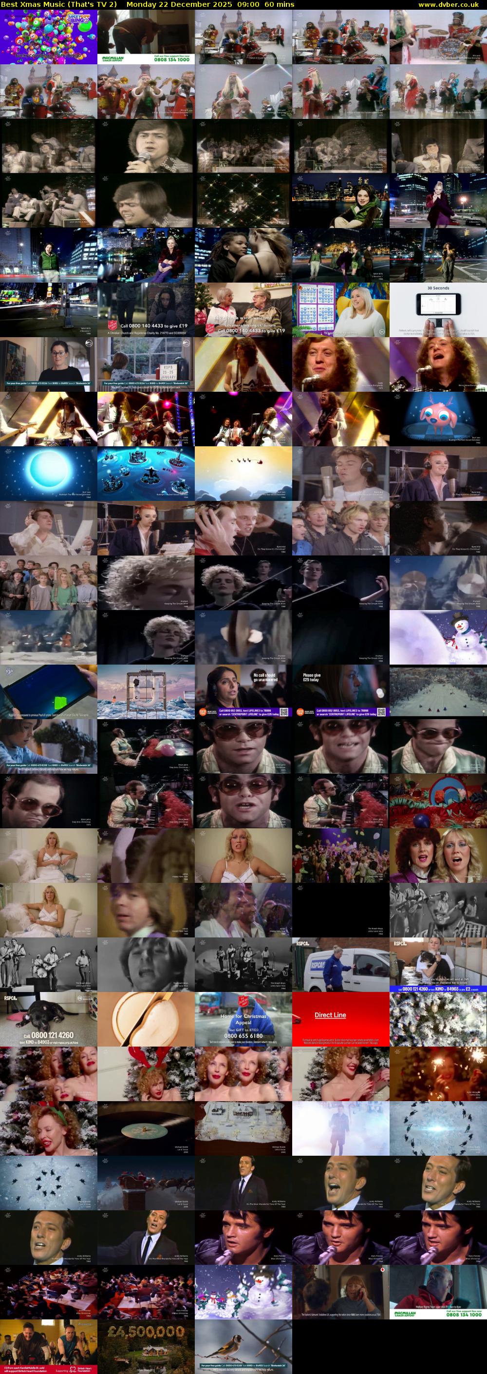 Best Xmas Music (That's TV 2) Monday 22 December 2025 09:00 - 10:00