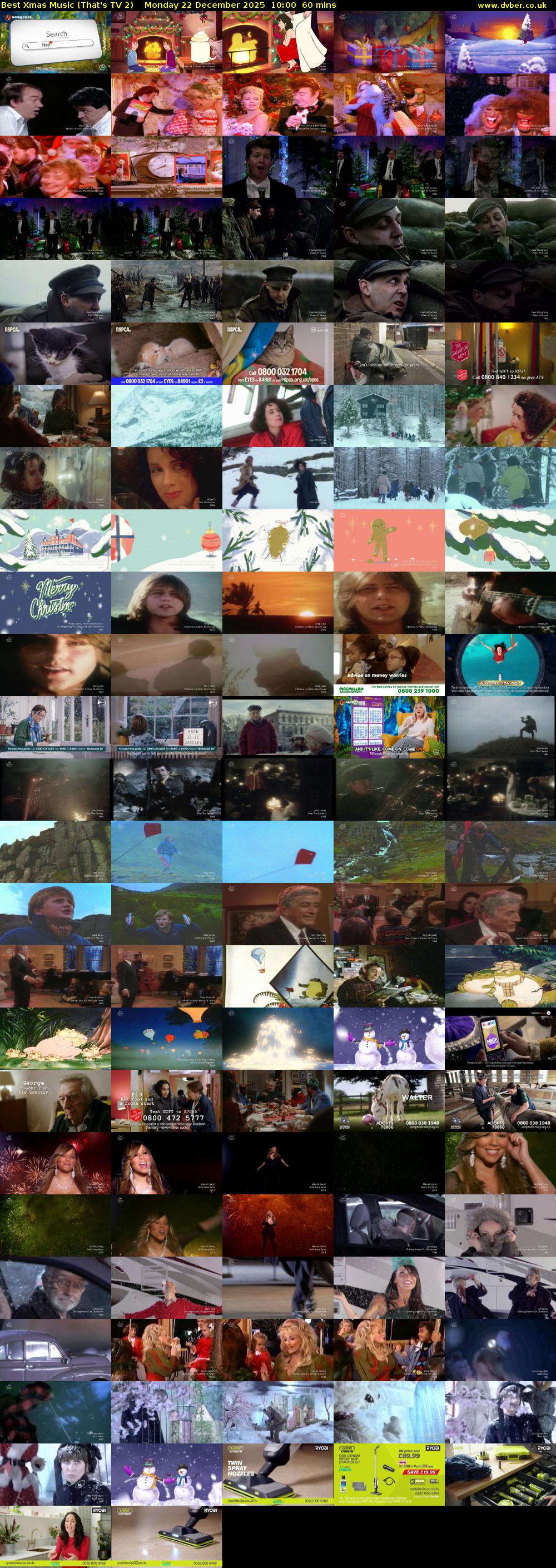 Best Xmas Music (That's TV 2) Monday 22 December 2025 10:00 - 11:00