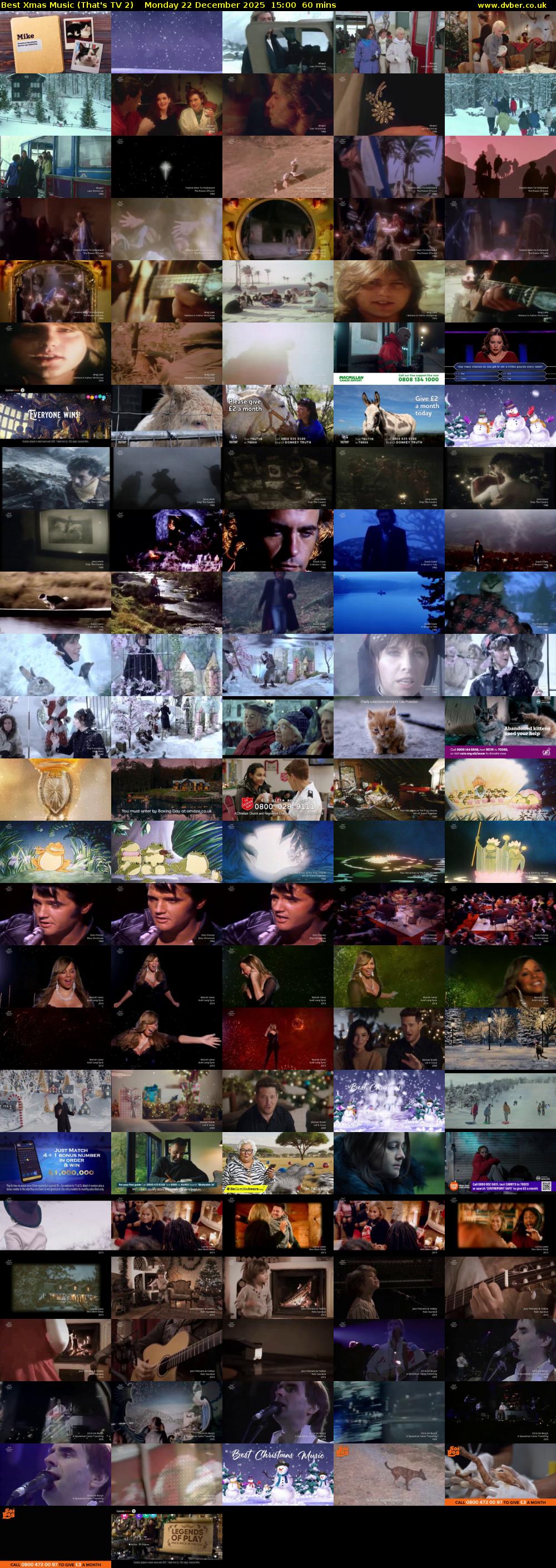 Best Xmas Music (That's TV 2) Monday 22 December 2025 15:00 - 16:00