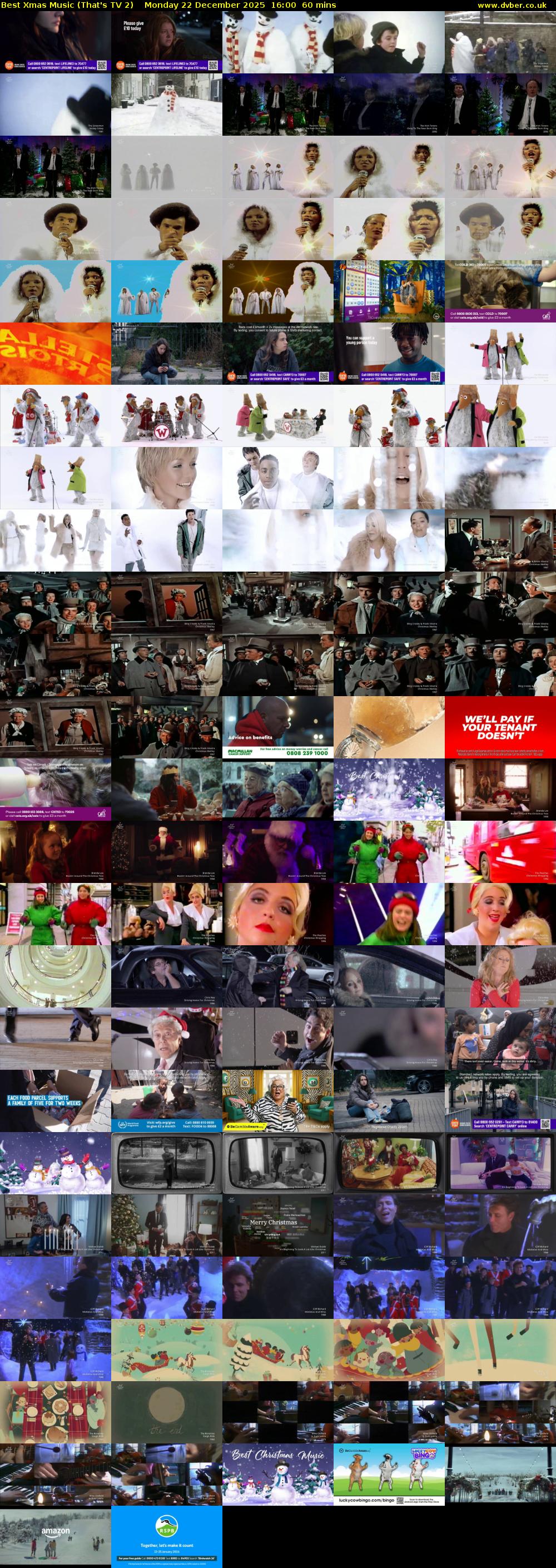 Best Xmas Music (That's TV 2) Monday 22 December 2025 16:00 - 17:00