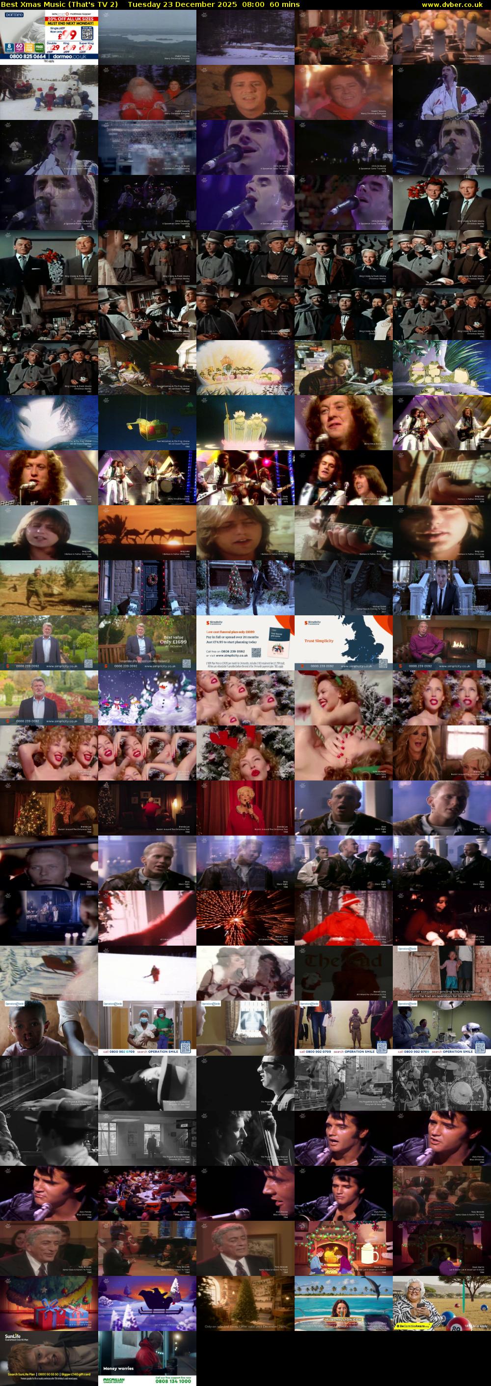 Best Xmas Music (That's TV 2) Tuesday 23 December 2025 08:00 - 09:00