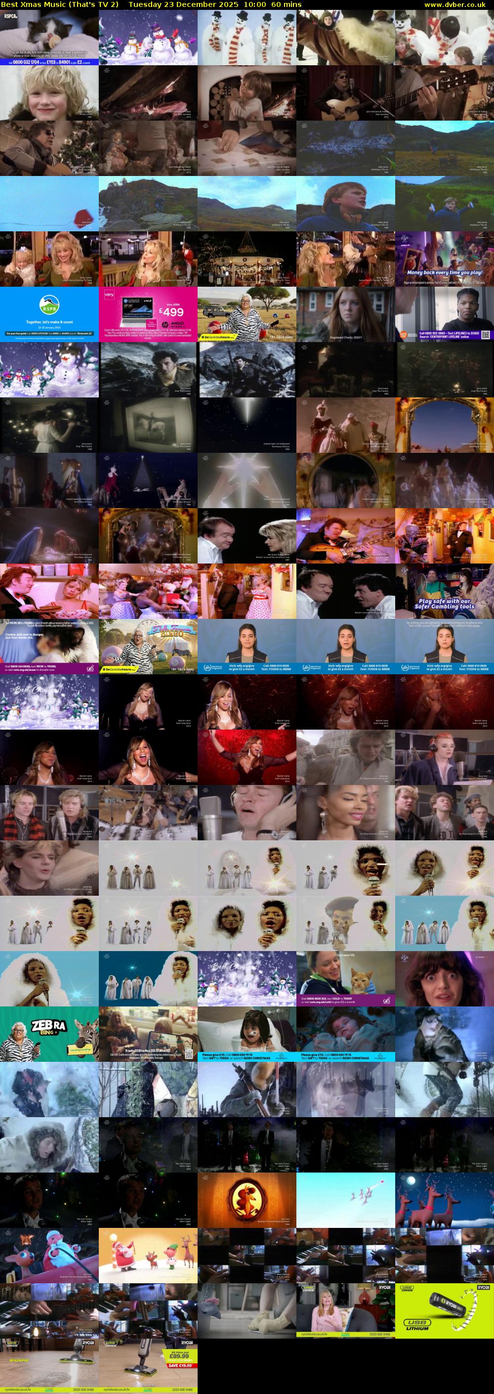 Best Xmas Music (That's TV 2) Tuesday 23 December 2025 10:00 - 11:00