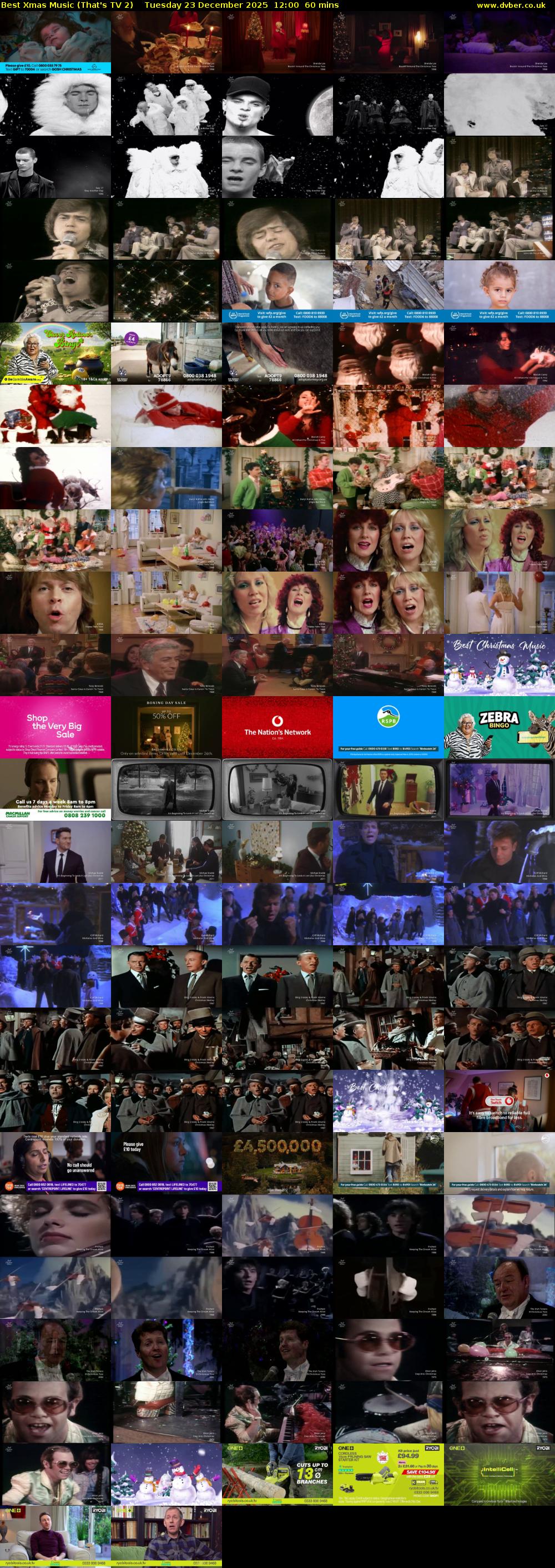 Best Xmas Music (That's TV 2) Tuesday 23 December 2025 12:00 - 13:00