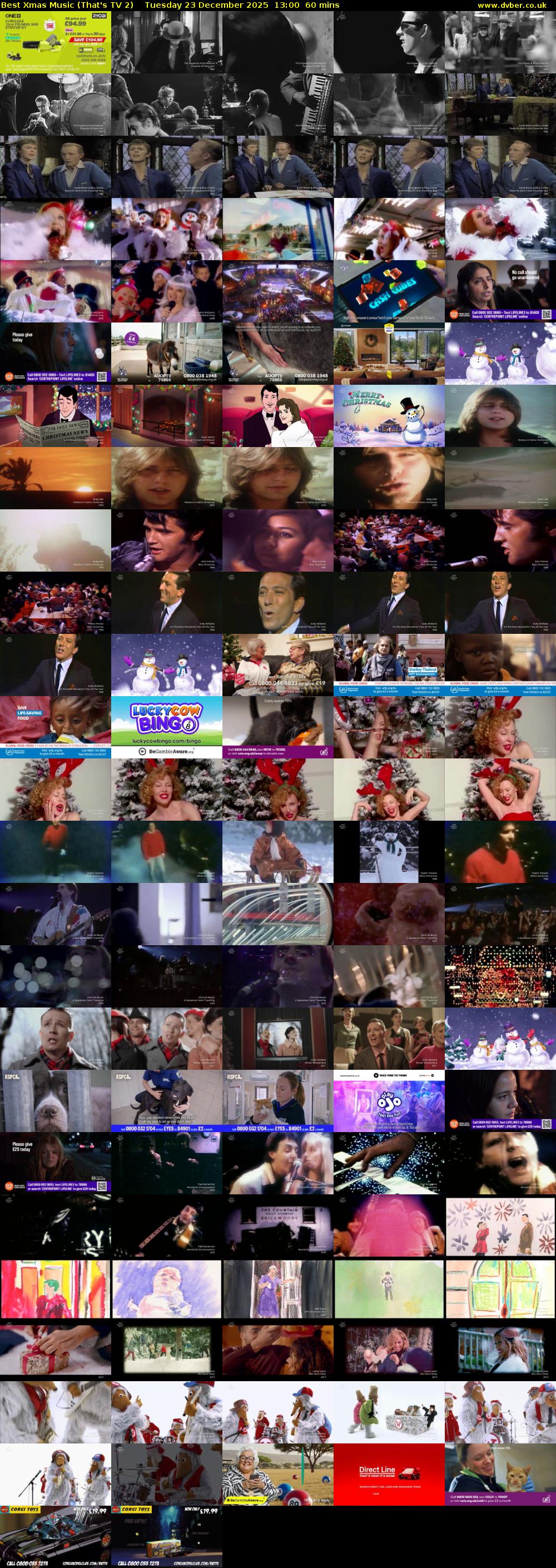 Best Xmas Music (That's TV 2) Tuesday 23 December 2025 13:00 - 14:00