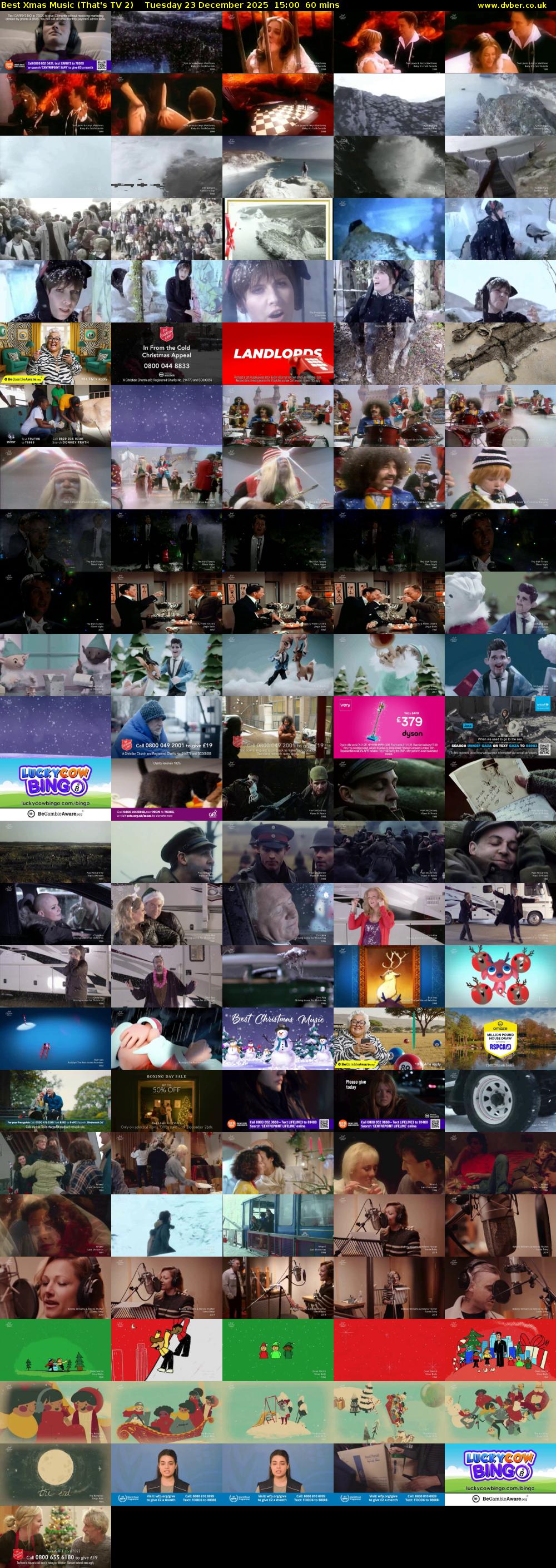 Best Xmas Music (That's TV 2) Tuesday 23 December 2025 15:00 - 16:00