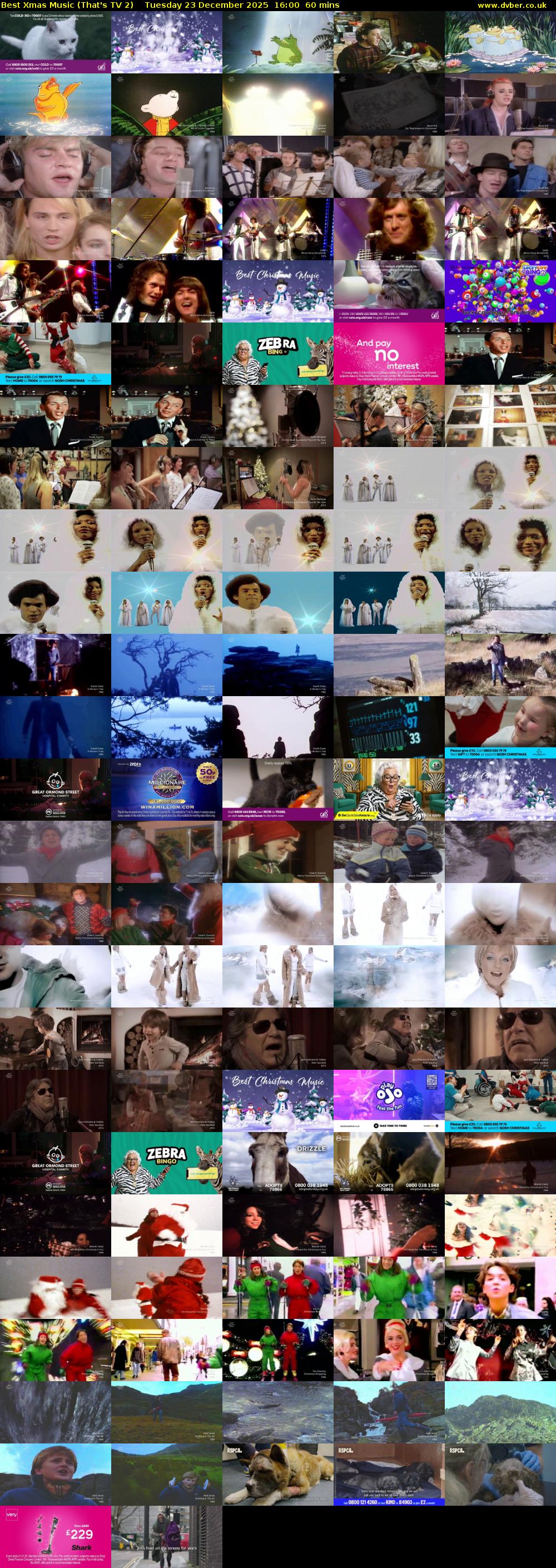 Best Xmas Music (That's TV 2) Tuesday 23 December 2025 16:00 - 17:00