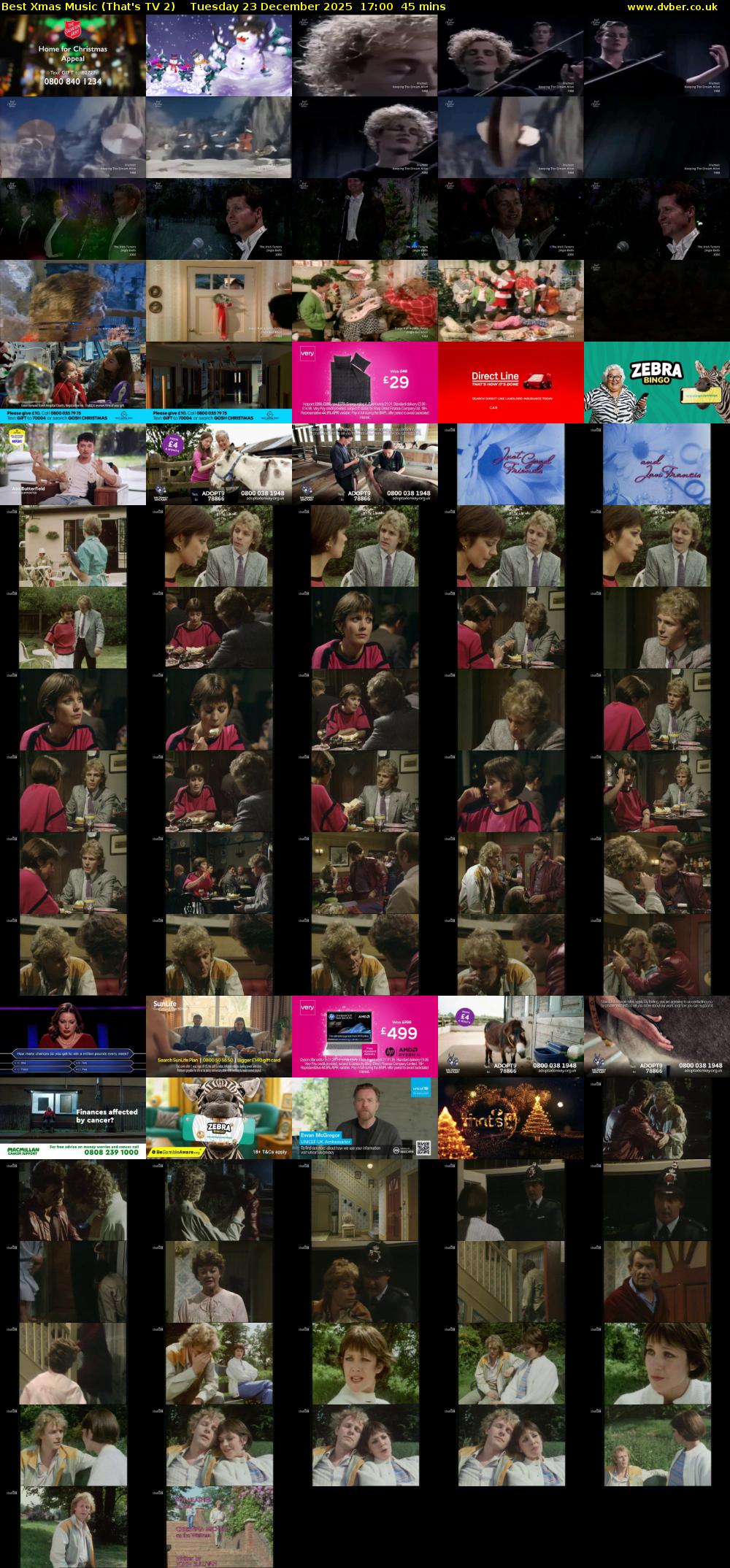 Best Xmas Music (That's TV 2) Tuesday 23 December 2025 17:00 - 17:45