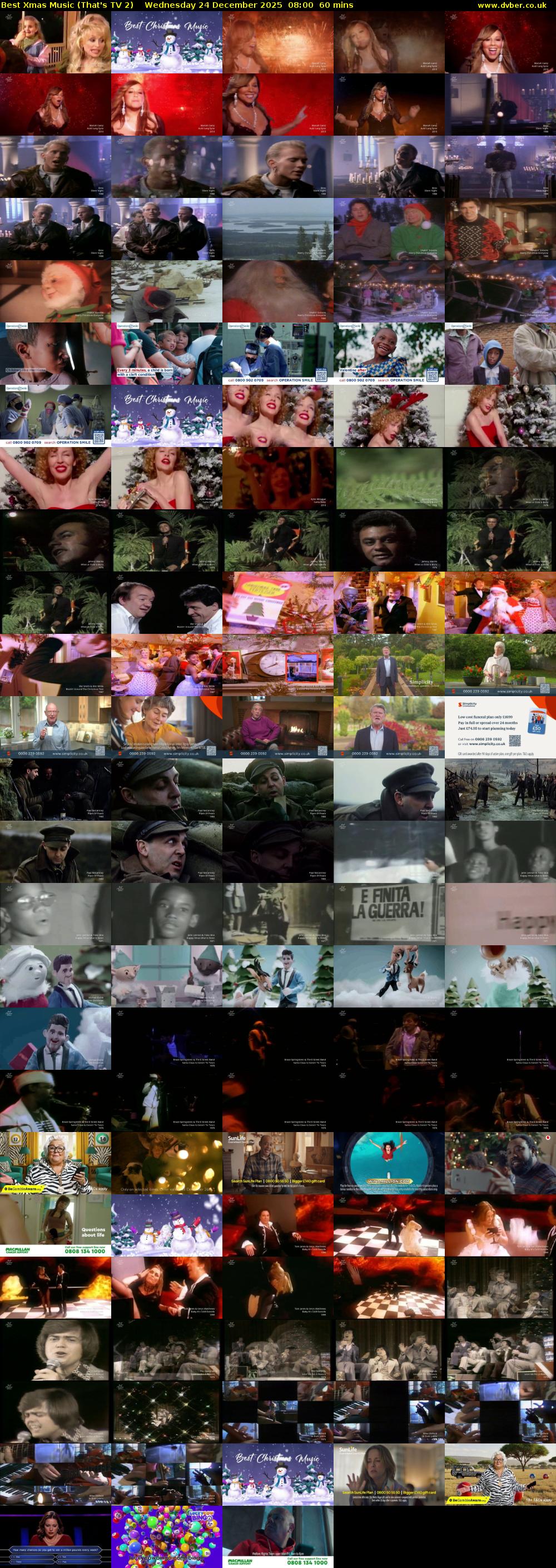 Best Xmas Music (That's TV 2) Wednesday 24 December 2025 08:00 - 09:00