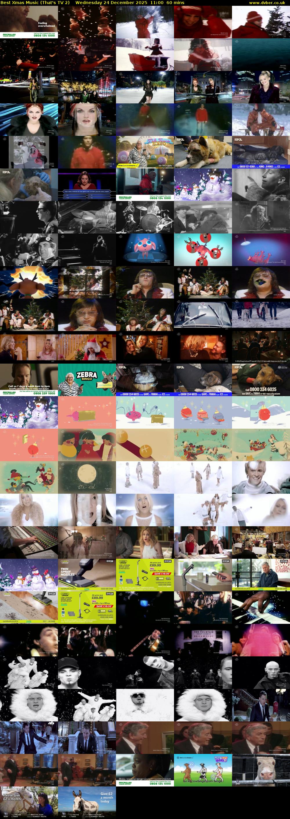 Best Xmas Music (That's TV 2) Wednesday 24 December 2025 11:00 - 12:00