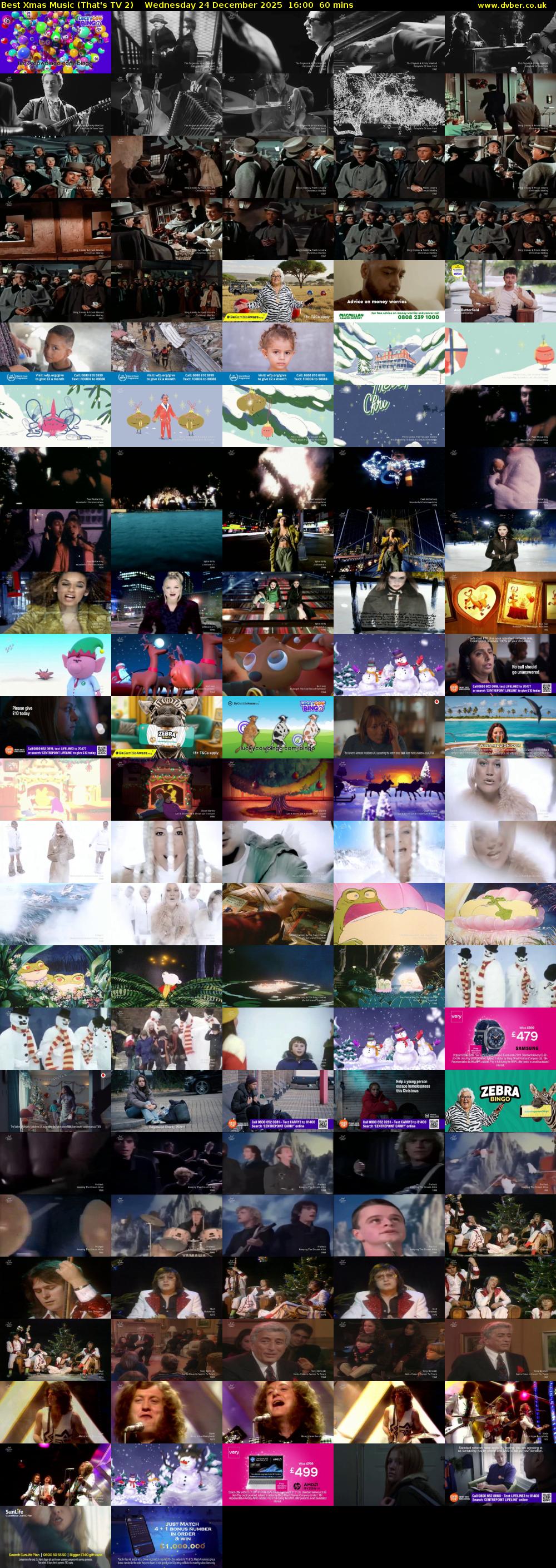 Best Xmas Music (That's TV 2) Wednesday 24 December 2025 16:00 - 17:00