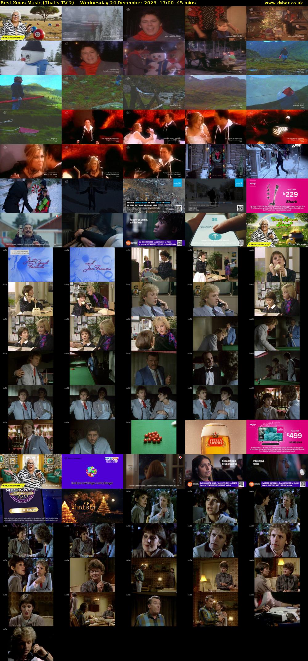 Best Xmas Music (That's TV 2) Wednesday 24 December 2025 17:00 - 17:45