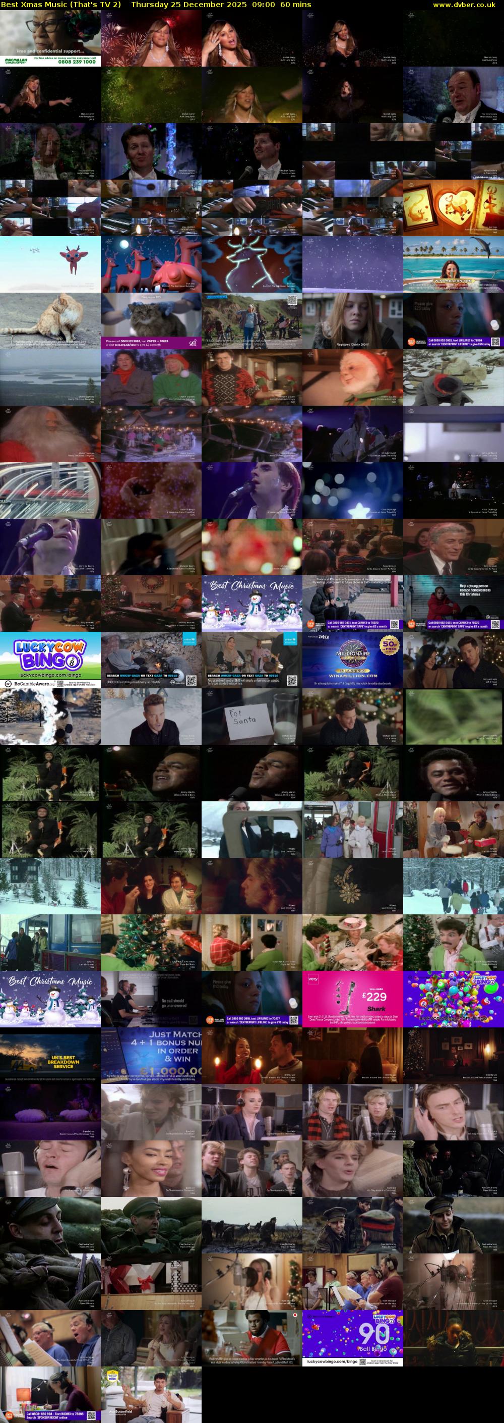 Best Xmas Music (That's TV 2) Thursday 25 December 2025 09:00 - 10:00