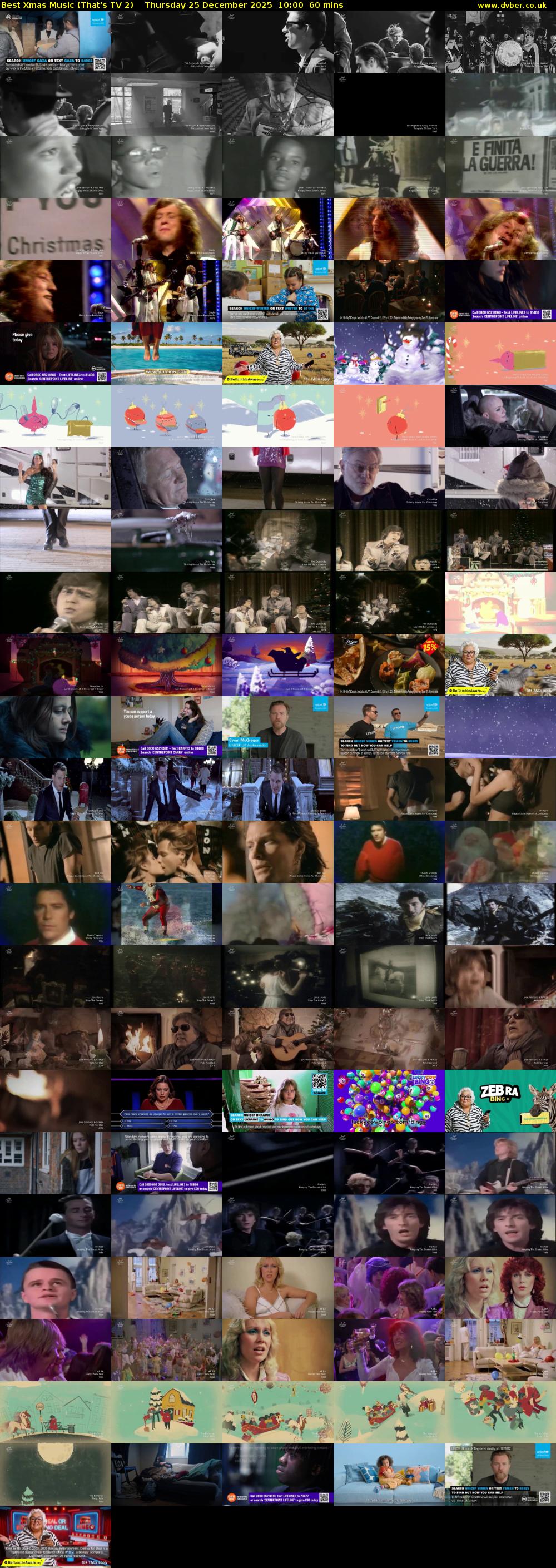 Best Xmas Music (That's TV 2) Thursday 25 December 2025 10:00 - 11:00