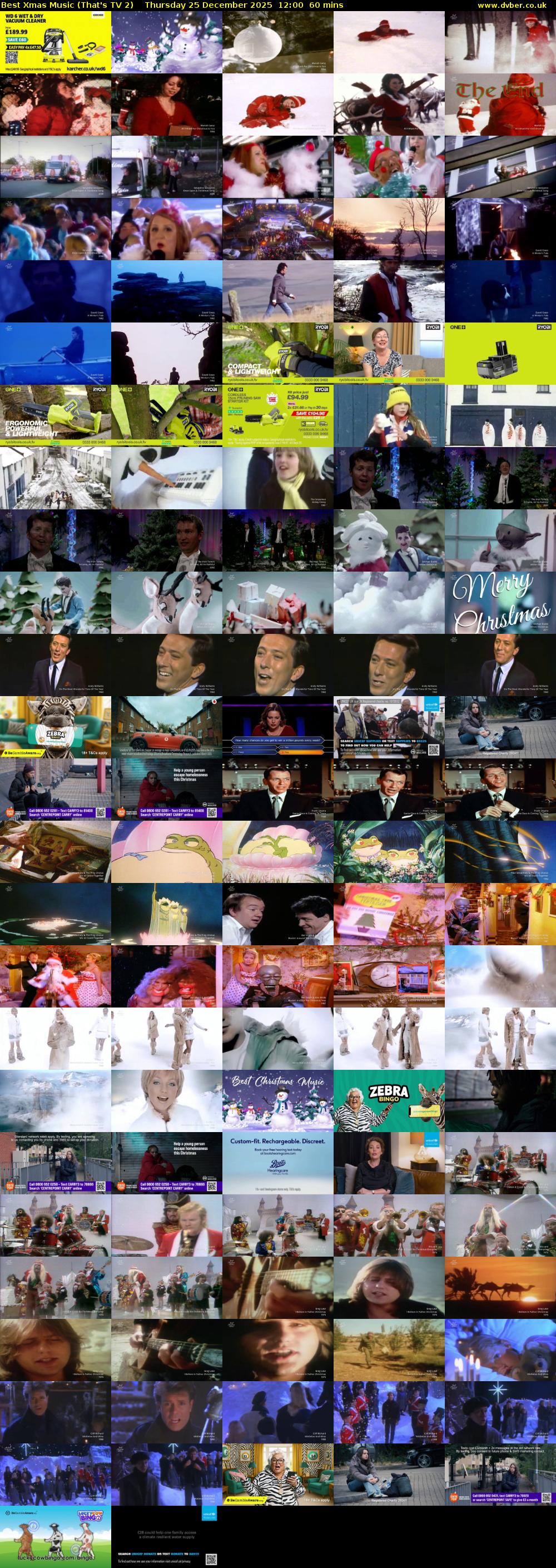 Best Xmas Music (That's TV 2) Thursday 25 December 2025 12:00 - 13:00