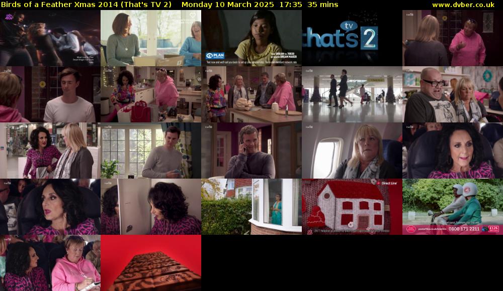 Birds of a Feather Xmas 2014 (That's TV 2) Monday 10 March 2025 17:35 - 18:10