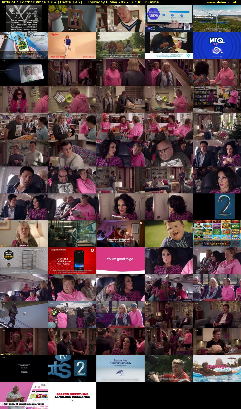 Birds of a Feather Xmas 2014 (That's TV 2) Thursday 8 May 2025 01:30 - 02:05