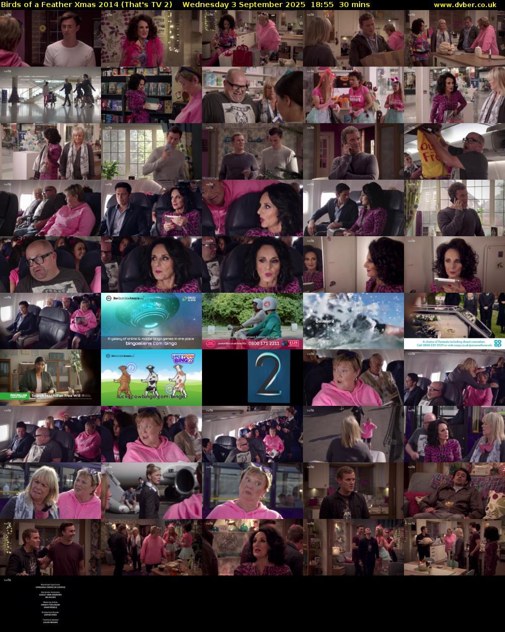 Birds of a Feather Xmas 2014 (That's TV 2) Wednesday 3 September 2025 18:55 - 19:25